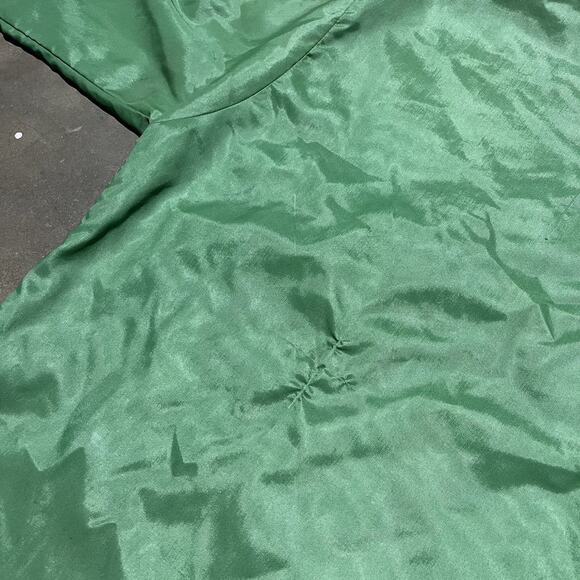 Vintage 70s Greensboro Green Boxy Striped Light Jacket - Picture 5 of 6